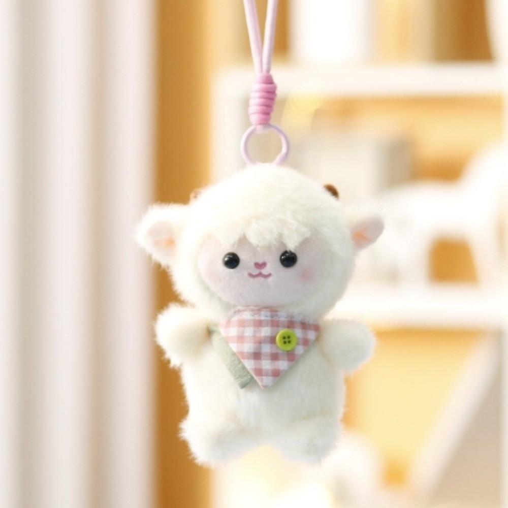 Fluffy Cartoon Foodie Animal Plush Toys Soft Plush Hanging Doll Cartoon Stuffed Doll Bag Charm