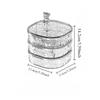 1pc 3 Tier Jewellery Organiser, 360 Rotating Jewellery Organiser , For Hairbands Earrings Rings Necklaces