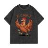 Vintage Washed F-Caw-F Chicken Funny T-shirts High Quality Fashion Oversized T-shirt Men Women Casual Cotton T Shirts