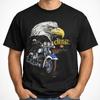 Vintage Adler Grafik T-Shirt Schwarz Biker Stil Retro Tee Unisex S-3XL