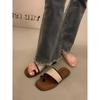 Set of toe cool slippers for women to wear summer new soft-soled simple flat sandals