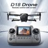 D18 Screen Control Drone Brushless Motor Four Sides of Obstacle Avoidance Optical Flow 5G WiFi FPV Aerial Photography Aircraft