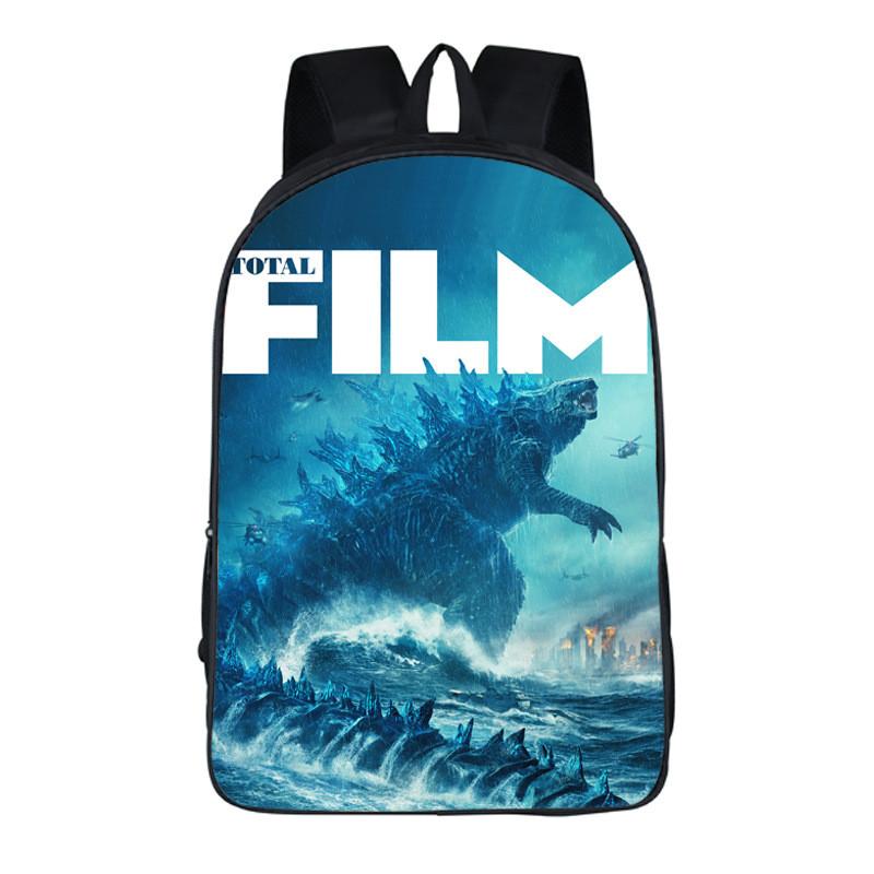 Strapazierfähiger 3D Godzilla King Of The Monsters Rucksack Kinder Schultasche mit klassischem Reiz