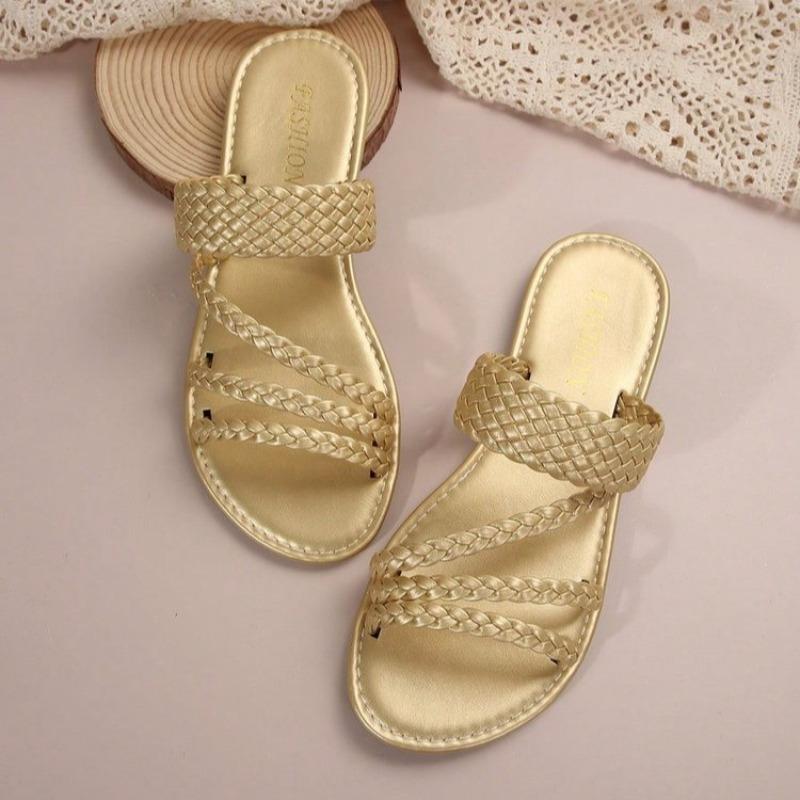 Women Slippers Summer Casual Beach Ladies Shoes Retro Non Slip Outside Wear Sandals Large Size Soft Slippers Flats Slides Women
