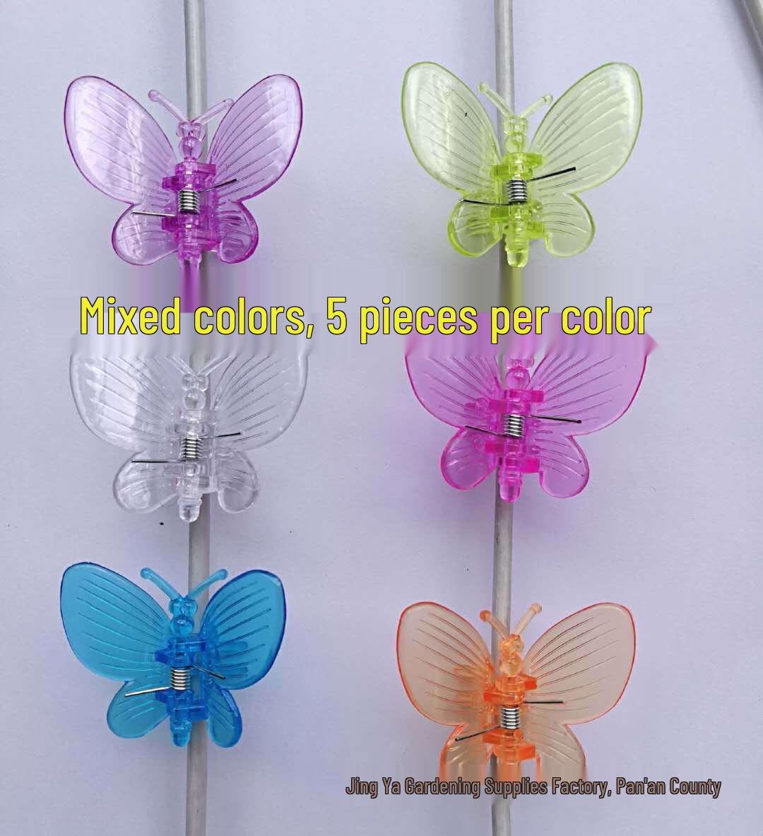30 Transparent Butterfly Orchid Support Clips for Gardening 30 Pack