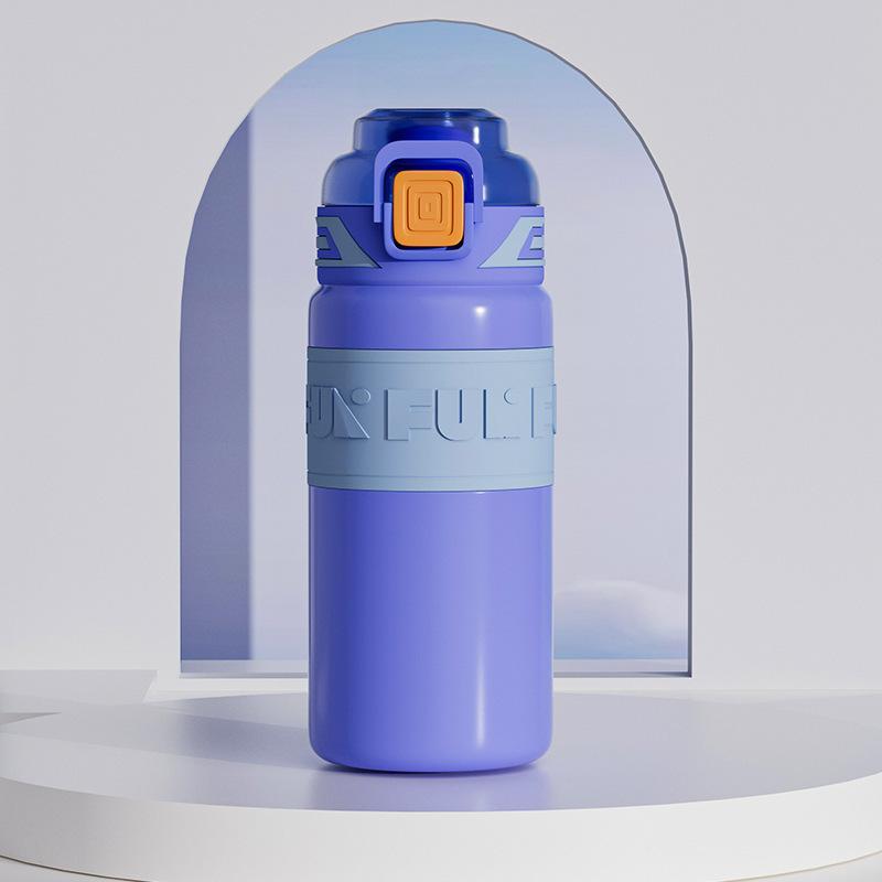 Summer New Sports Cup High Appearance Level Stainless Steel Thermos Cup Outdoor Convenient Spring Cover Double Drinking Cup