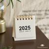 2025 Mini MUJI-Style Retro Desk Calendar | Punch Card & Lunar Features | Desktop Decoration & Ornaments