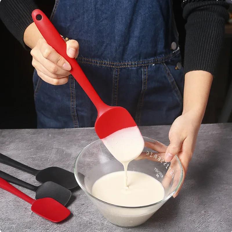 1PC 21cm Silicone Spatula Cream Spatula High Temperature Resistant Non-stick Spoon Kitchen Baking Accessories and Tools