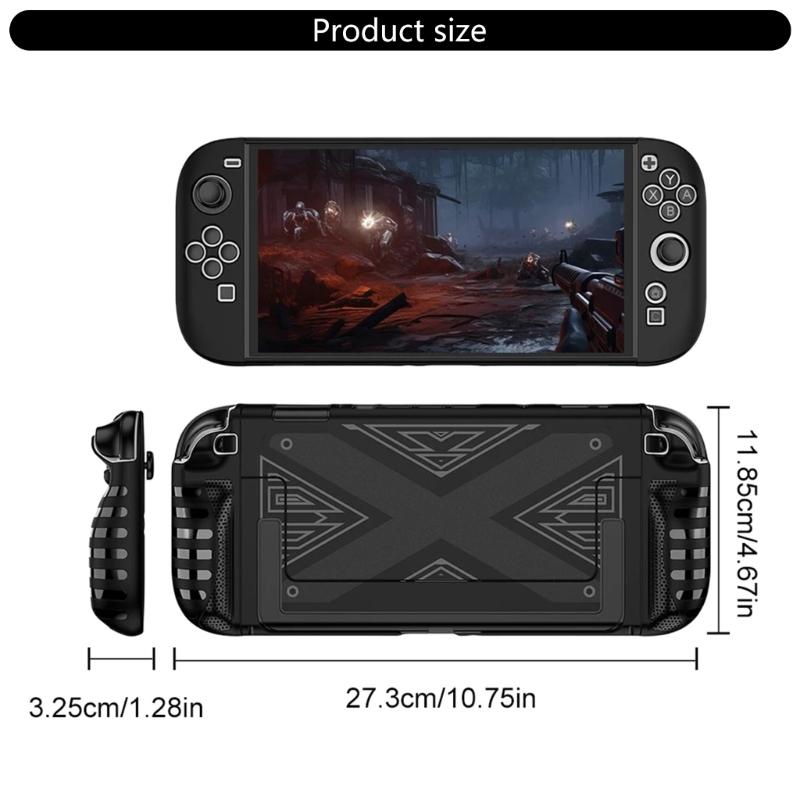 Full Body TPU PC Case for Dedicated Console Accessories Anti Slip Split Cover Scratch-Resistant and Heat Dissipation