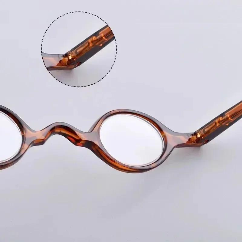 Trendy Leightweight Reading Glasses for Women Men Unisex Small Oval Frame Far Sight Presbyopic Vintage Retro HD Lens Glasses