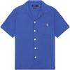 Polo Logo Single-Breasted Short Sleeve Straight Shirt Men Shirts Blue 710965795-001