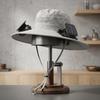 UPF50 Solar Fan Hat Anti-UV Fan Wide Brim Hat Dual Power Fan Fisherman Hat  Fishing