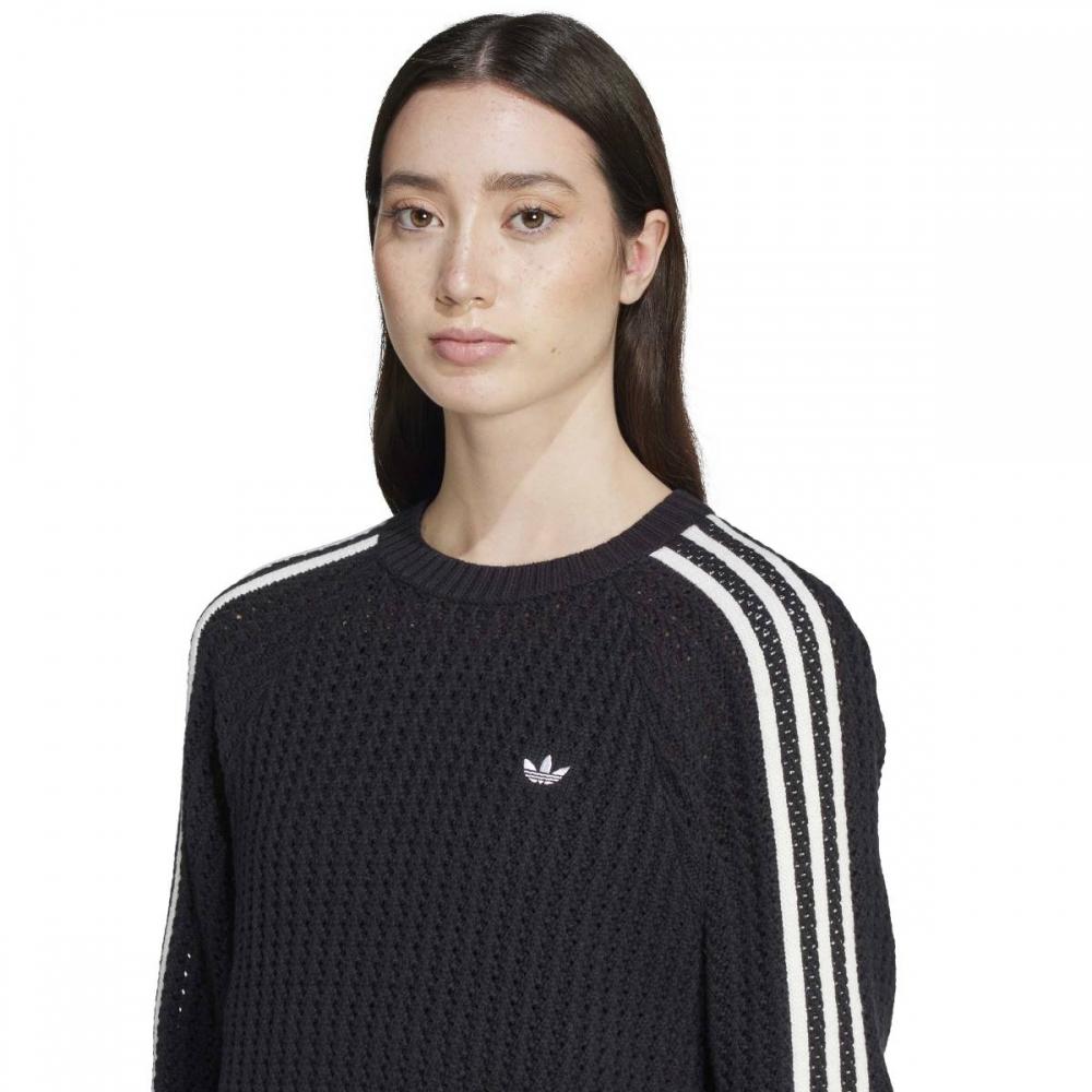 Adidas Women S Knitted Crew SweatShirt Jd0905 Cute Knit