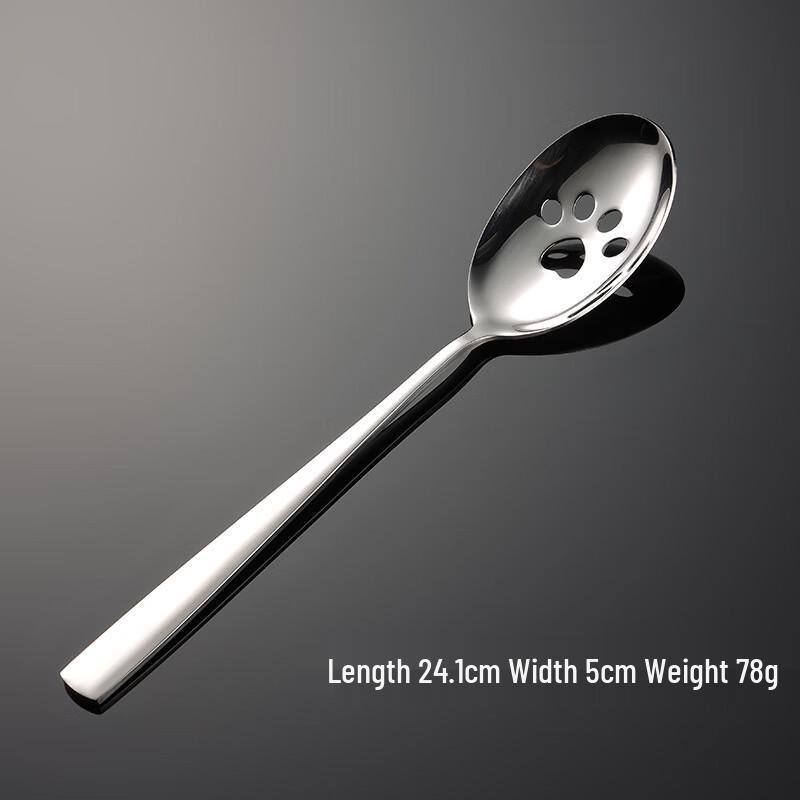 Qianxing 304 Stainless Steel Cat Claw Slotted Serving Spoon