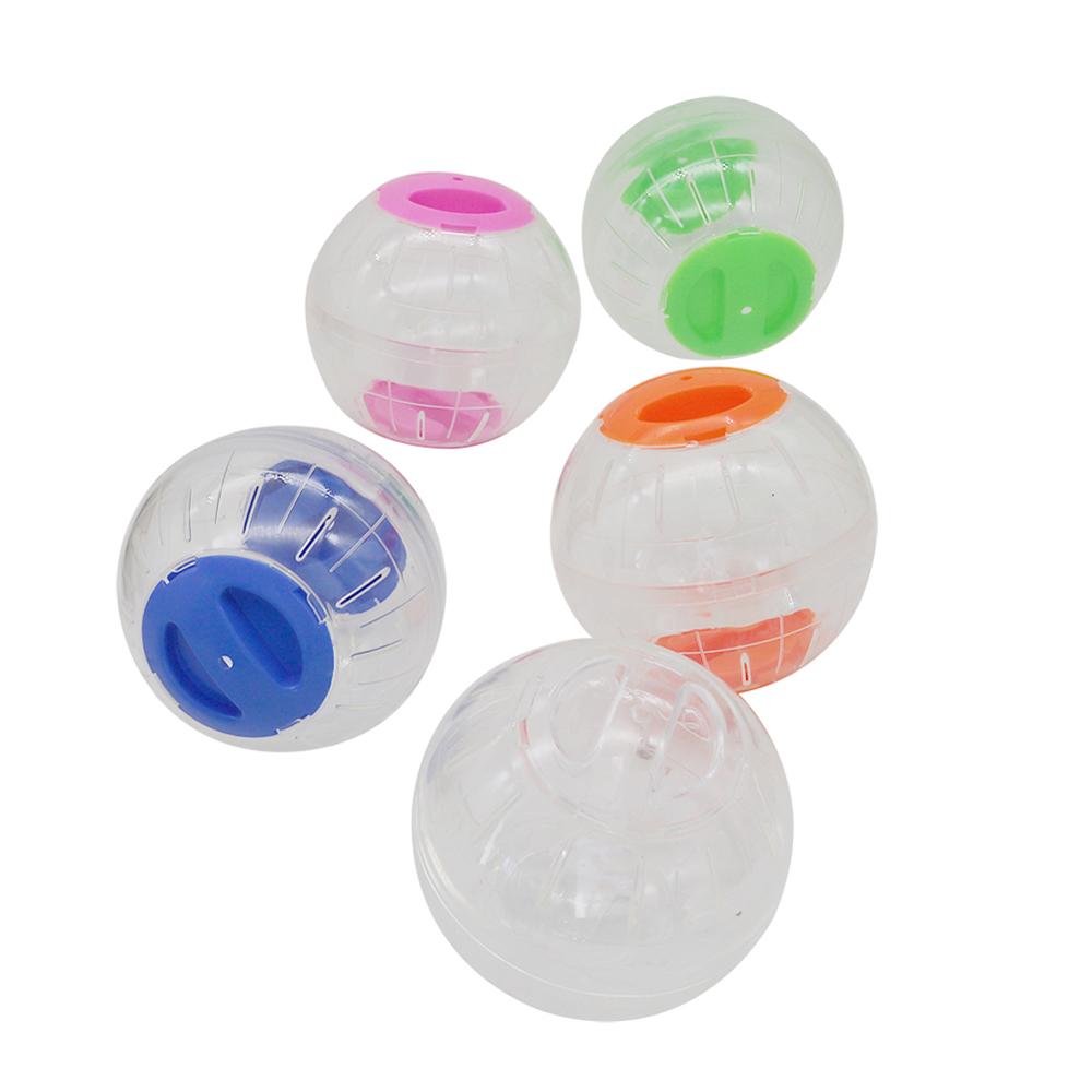 Bola de Corrida Transparente Respirável para Hamster de Plástico Pequeno Animal Roedor Ratos Bola de Corrida Gerbil Rato Treinamento Bolas de Exercício Brinquedo 1 unid