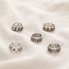 Promotional Foot Ring, Personalized Retro Flower Pentagram Hollow 5-Piece Set, Foot Ring And Foot Decoration.