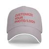 Your Design Here Casual Baseball Cap Custom Photo Logo Outdoor Sports Trucker Hat Summer Hot Sale Unisex Classic Snapback Cap