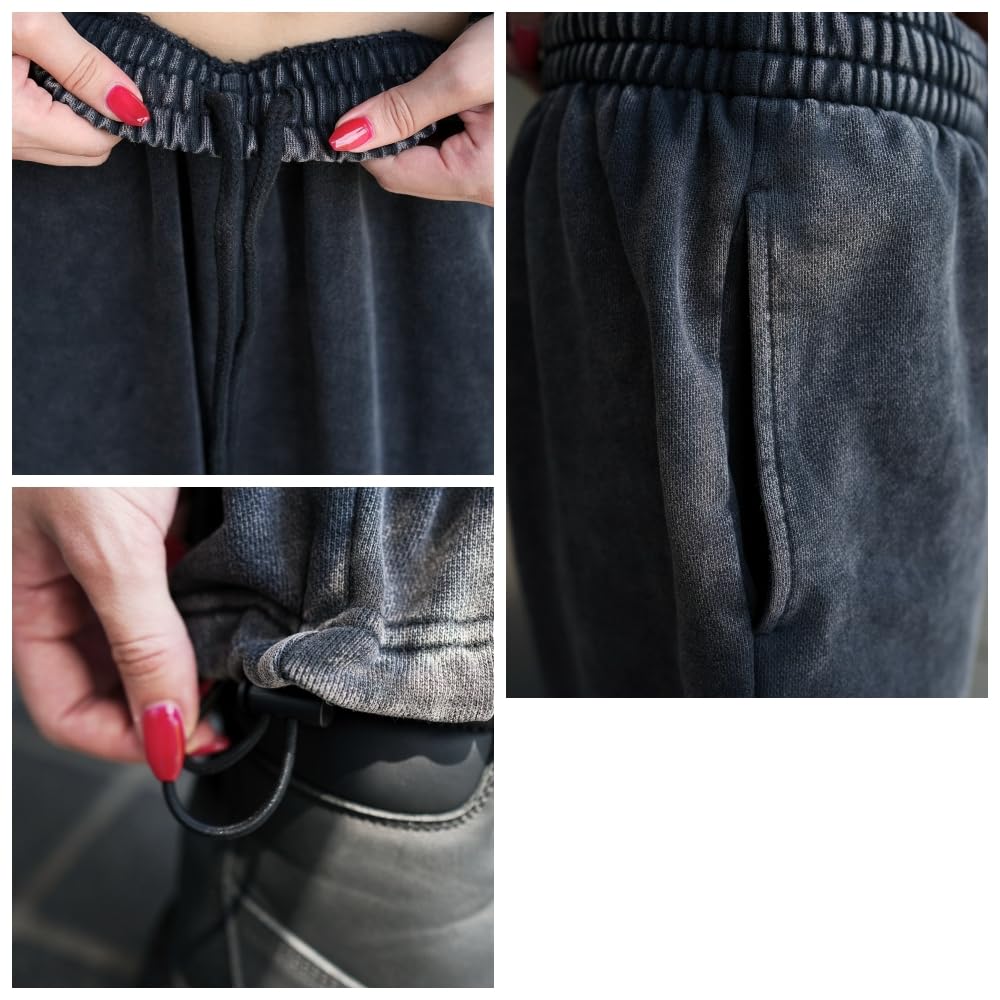 WEGO XS Sumikuro Sweat Pants Women's Wide-Leg