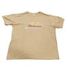 Camiseta Budweiser Hombre Mediana Beige Logo de Llamas Gráfico Camiseta Pacsun Cerveza Top Camiseta Unisex