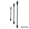3Pcs Lengthened Silicone Scraper Double-Head Cosmetic Jam Deep Bottle Scraper Mini Spatula Set For Kitchen Storage Jar Use