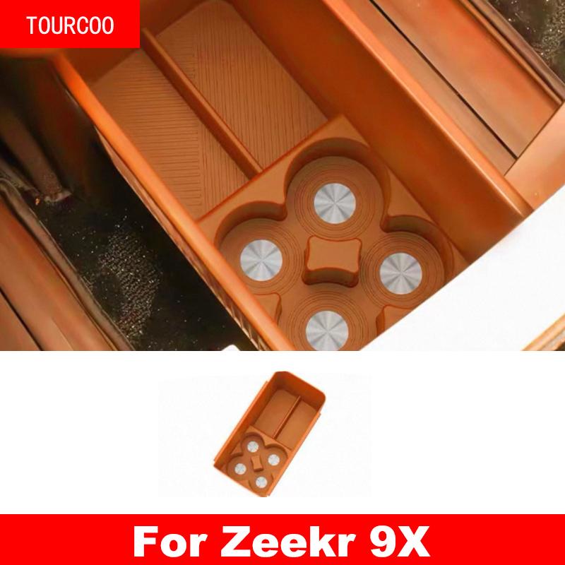 For Zeekr 9X 2025 2026 Fridge Silicone Pad Mat Interior Storage Box Car Styling Modified Accessories
