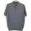 TOMORROWLAND 61-02-12-02002 Gray Silk Cotton Knit Polo Shirt SESIA Tops M grayUsed