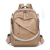 Backpack New Women's Retro Simple Shoulder Bag Multi-layer Versatile Travel Backpack Student School Bag
