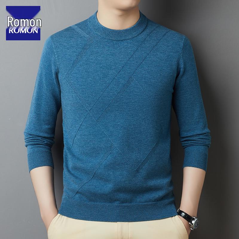 

Мужской вязаный свитер Romon - Модный повседневный топ Осень 2025 170/L 120-135 lbs