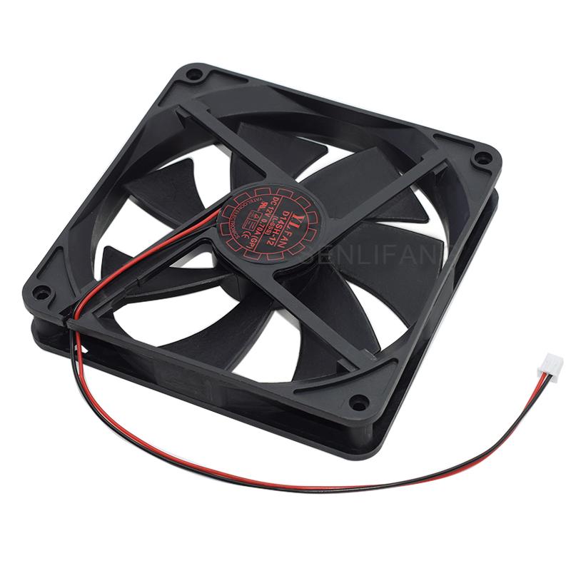 14CM DC12V 0.70A Double Line Silent Cooling Fan 140x140x25mm D14SH-12 For Mining PSU Repair ATX Power Supply Replacement