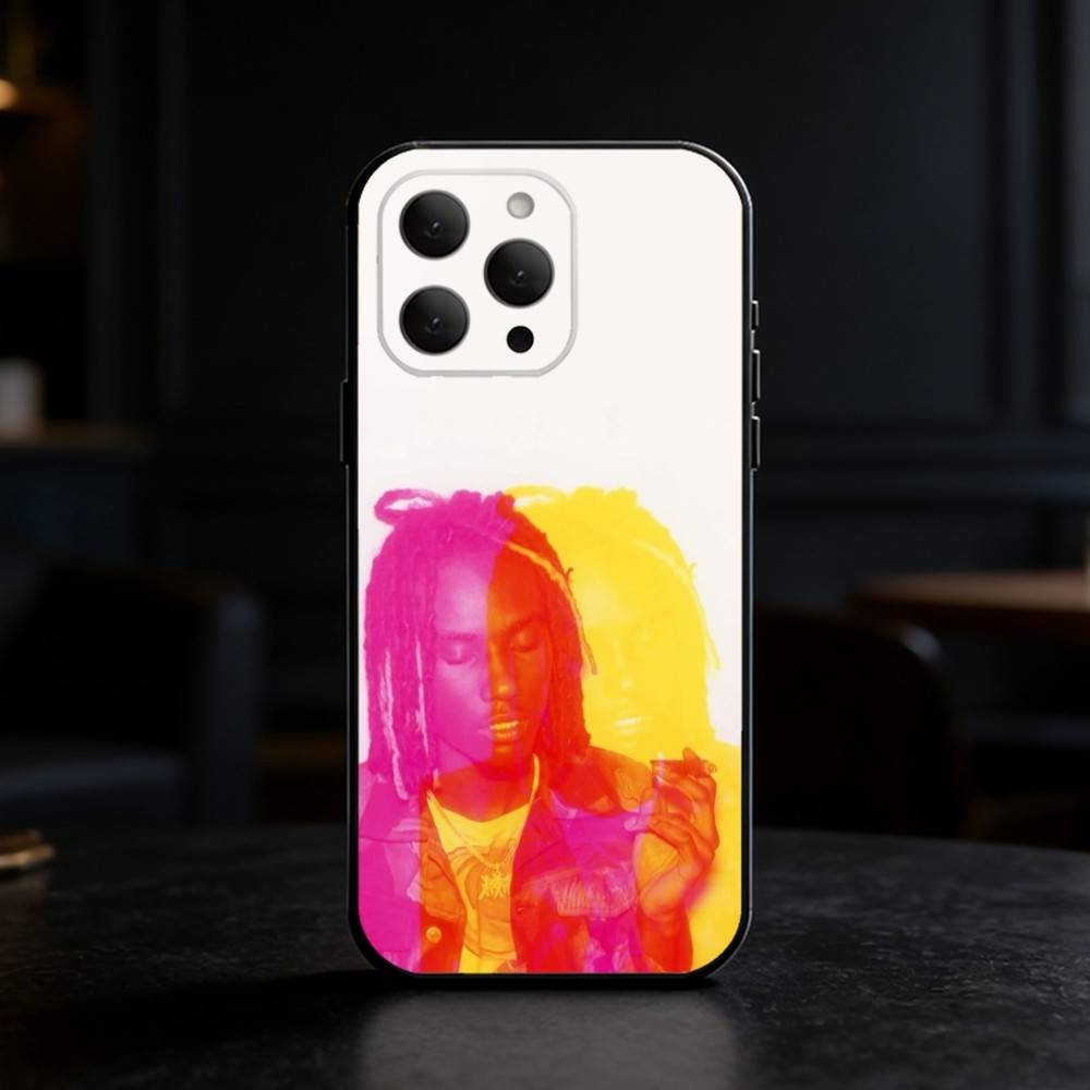 O-OsamaSon Rapper Handyhülle Für iPhone 17,16,15,14,13,12,11 Plus,Pro,Max,Mini Silikon schwarz Weiche Hülle