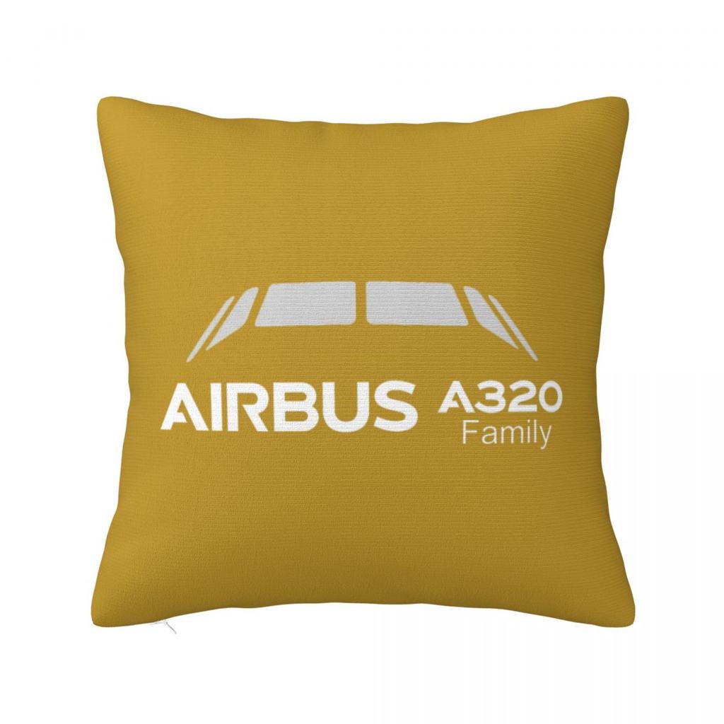 A320 Family Square Pillowcase Cushion Cover Pillow Case Throw Pillow Cover for Home Sofa Living Room