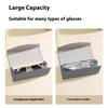Foldable Eyeglass Case Triangle Glasses Box Waterproof Portable Black Folding Sun Glasses Box Eyeglasses Case
