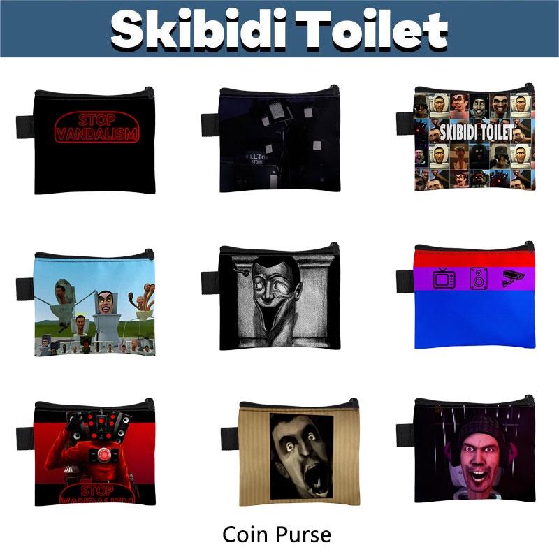 3d Cross-border Game New Product Skibidi Toilet Cute Student Card Wallet Coin Purse Small Bag