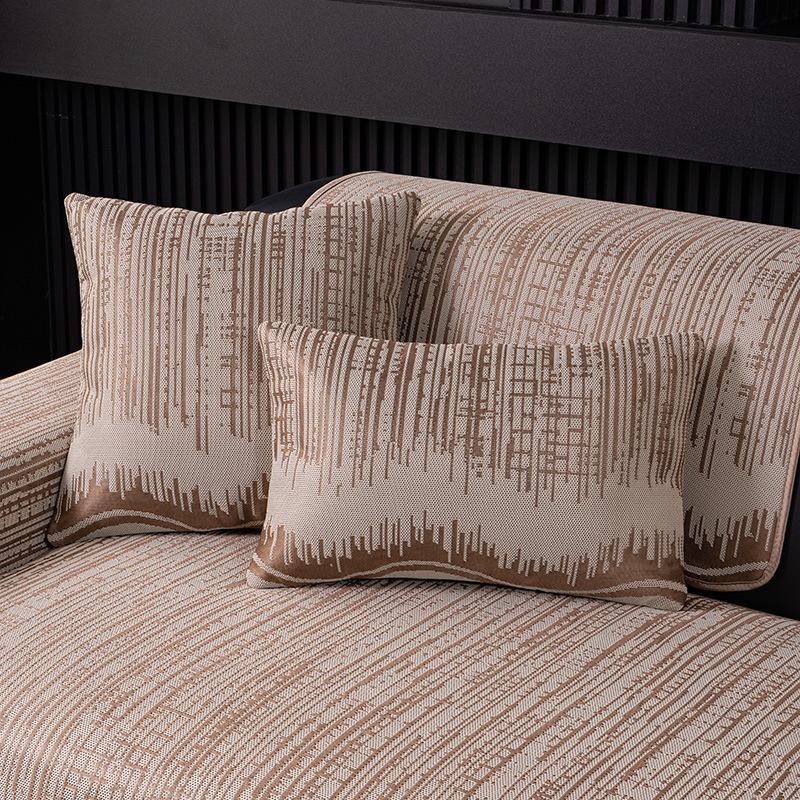 Irregular Ice Silk Sofa Cushion In Summer, Universal In All Seasons, Cool In Summer, Straight Row Non-Slip Sofa Cover Cool Cushion