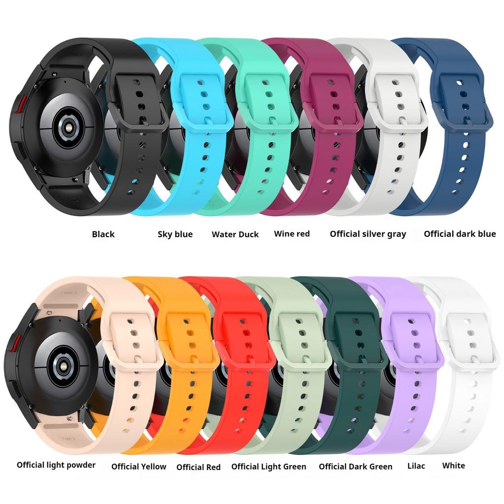 Suitable for Samsung Galaxy Watch4//5/6/7 Silicone Strap Sports Waterproof Strap 20mm