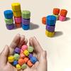 6/12PCS Korea Traditional Play Game Gonggi Jack Stone Pebbles Set Box Exercise Colorful Fun Stress Relief Toy