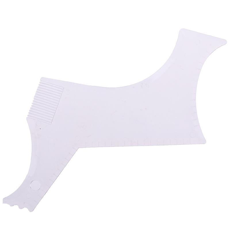 Men'S Beard Combs Shaping Styling Template Comb Transparent For Hair Trim Beards