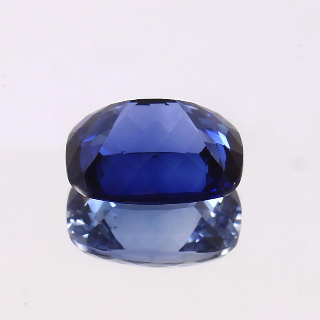 Natural Blue Sapphire Loose Gemstone Myanmar 11.5 Ct Cushion Shape September Birthday Birthstone