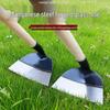 Long-Handled Manganese Steel Hoe: Ideal for Weeding, Digging, and Loosening Soil - All-Steel, Thickened Agricultural Tool for Outdoor Use.