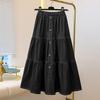 ZANZEA Women Casual Elastic Waist Loose Long Skirts
