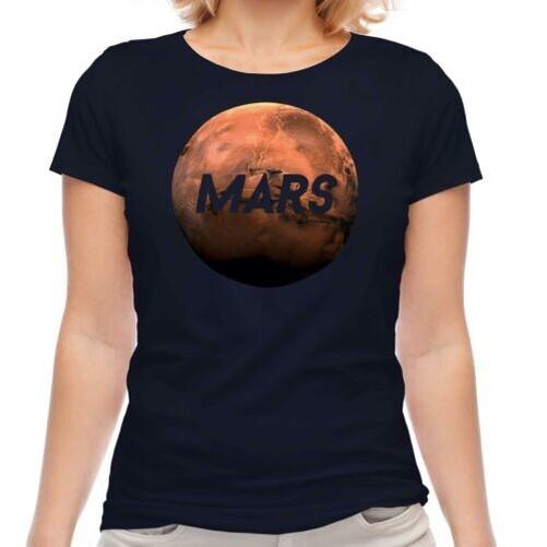

Planet Mars Womens Space Gift T-Shirt M