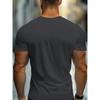 Camiseta Esportiva Masculina de Verão 100% Algodão Moda Casual Solta Estampa Grande de Cruz e Letras de Jesus Gola Redonda Manga Curta