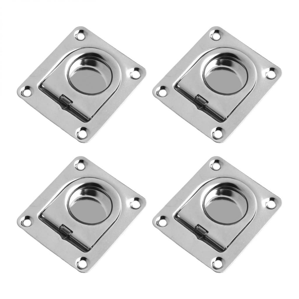 4PCS Marine Grade Stainless Steel D Rings for Boat and Truck Safety