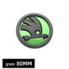Compatible with Skoda: Octavia, Fabia 80MM Front & Rear Black Emblems, 90MM Rear Emblem