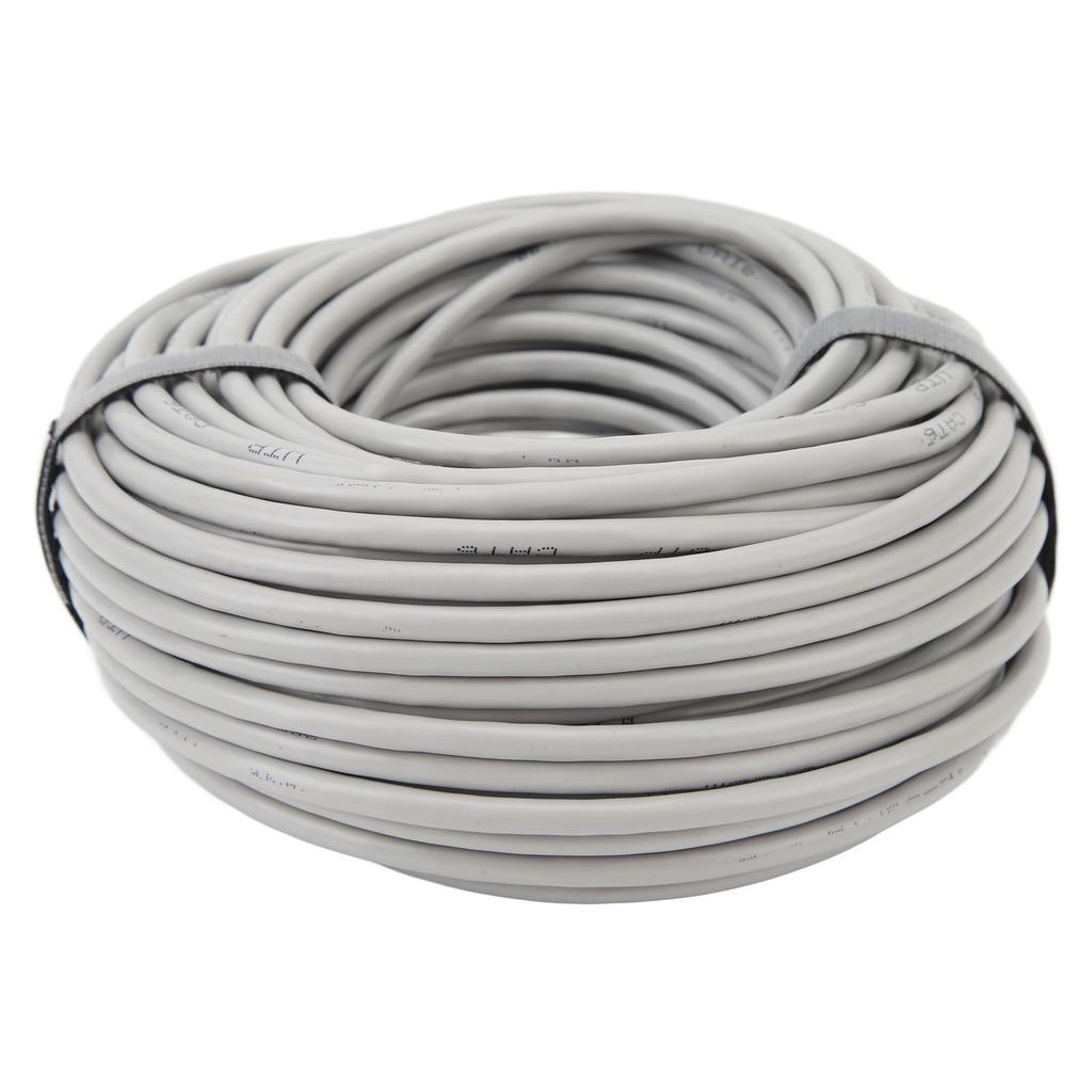 Cable Ethernet Cat6A 1000M 98.4ft Chapado en Oro 24K PC PVC CMR Retardante de Llama Cable de Internet para