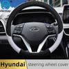 for Hyundai Tucson ix35 2004- 2016  Car Steering Wheel Cover Leather Anti-slip 100% DERMAY Brand Auto Accessories