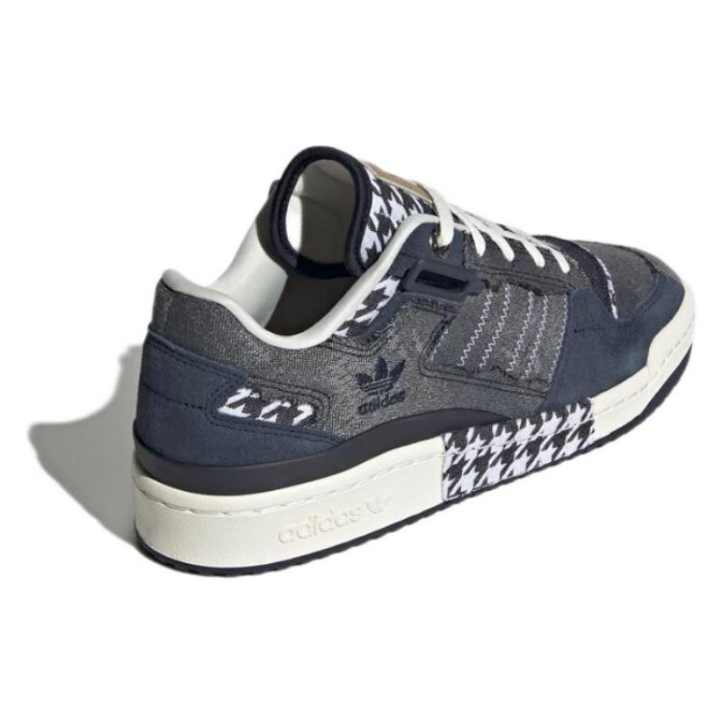 Adidas Originals Forum Exhibit Low 'Black Gray' Sneakers HQ8418