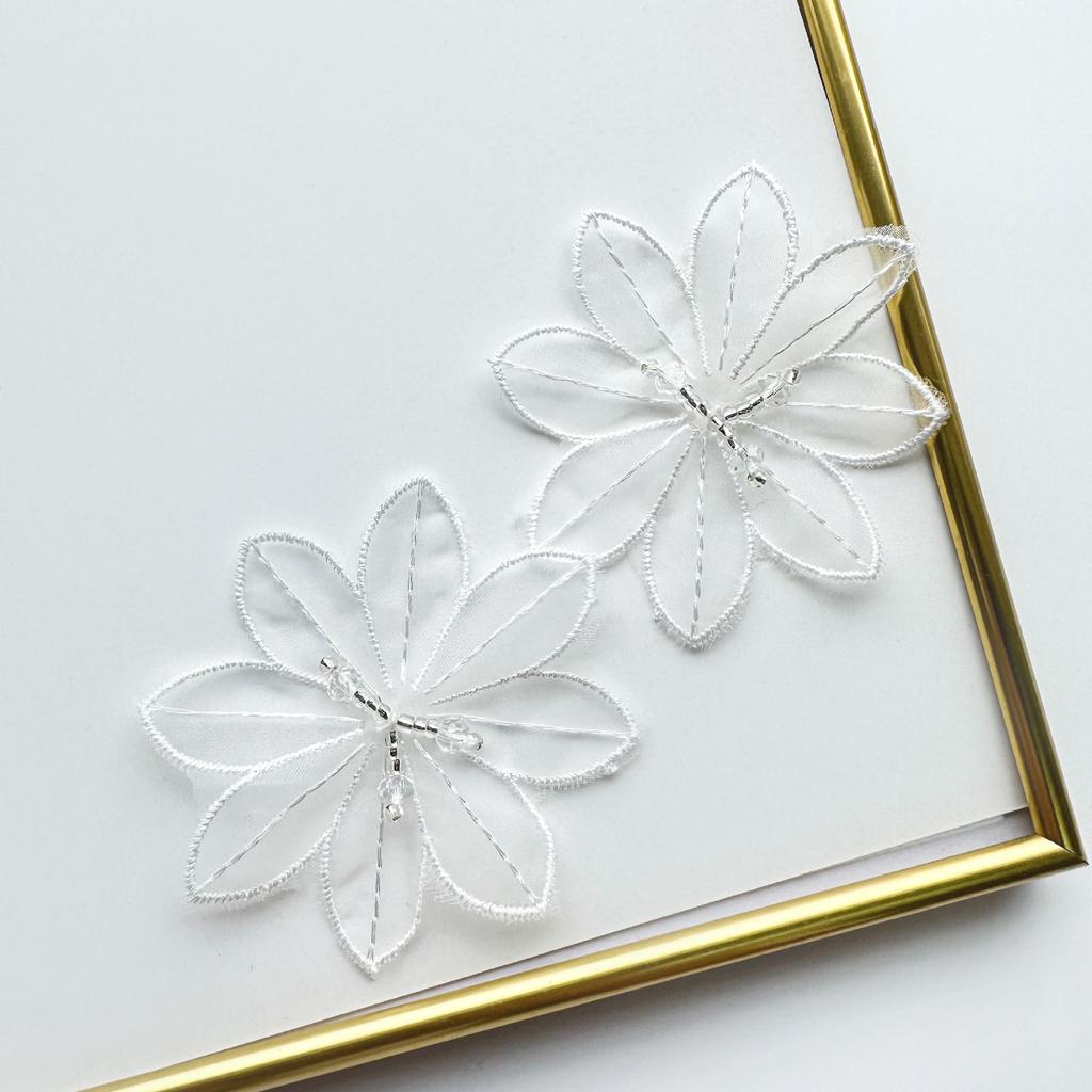 Eugen Yarn Multi-Layer Butterfly Bead Flower, Clothing Lace Accessories Decorative Flower