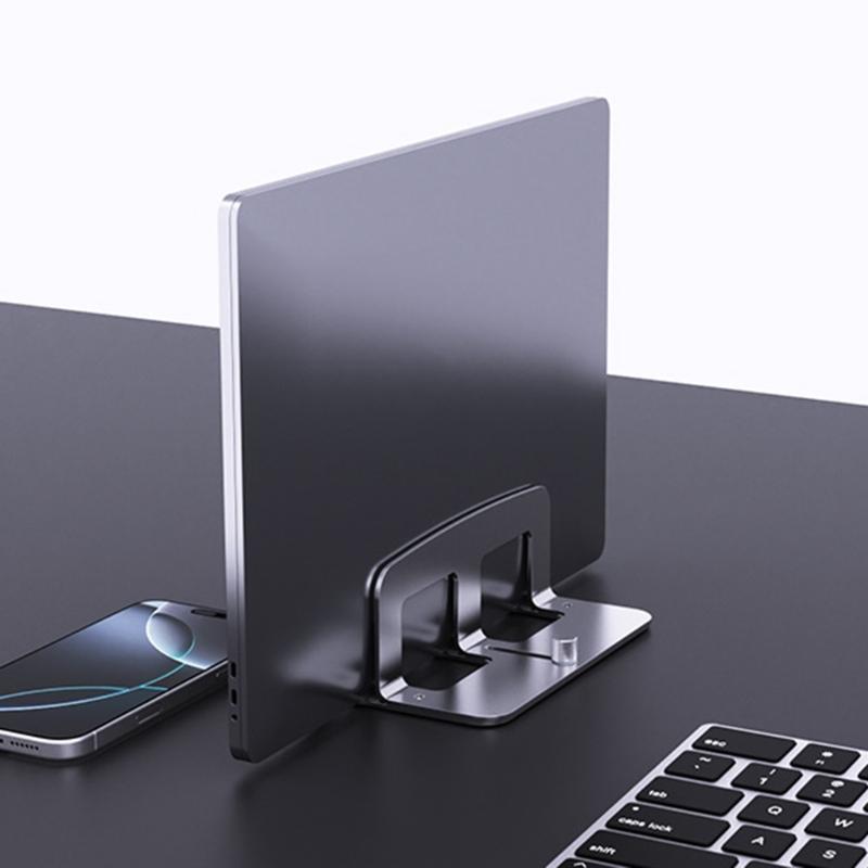 Aluminum Vertical Computer Stand Adjustable 14 45mm Thickness Anti Slip Desktop for Professionals Students