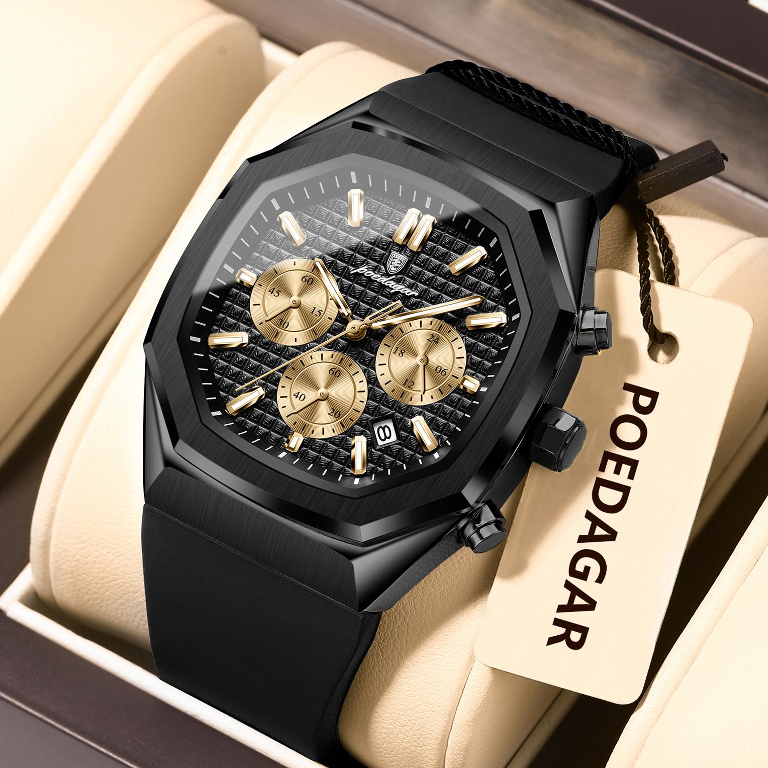 

Мужские часы премиум-класса, многофункциональный шестистрелочный календарь, большой циферблат, деловые, модные